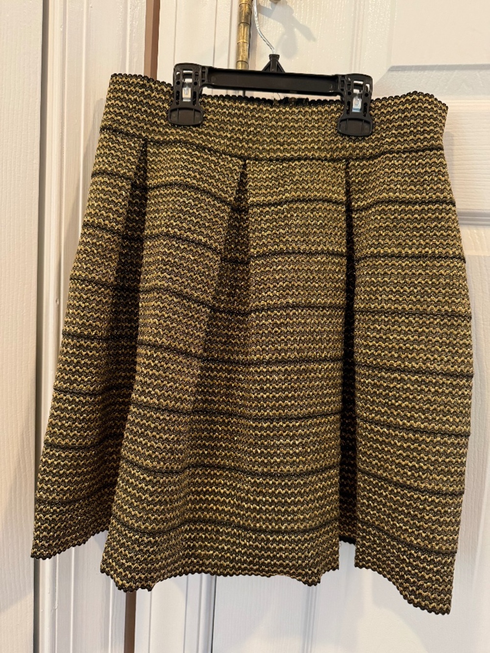 Ginger G Black and Gold Mini Skirt Size S